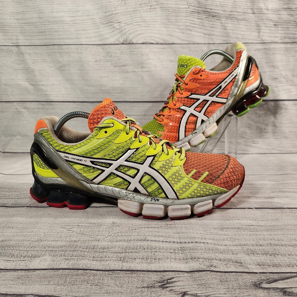 Asics Gel-Kinsei 4 Mens Running Shoes Multi-Color Mismatched Neon T139N